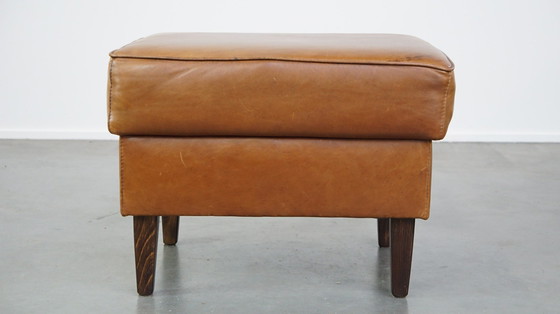 Image 1 of Large Beef Leather Hocker