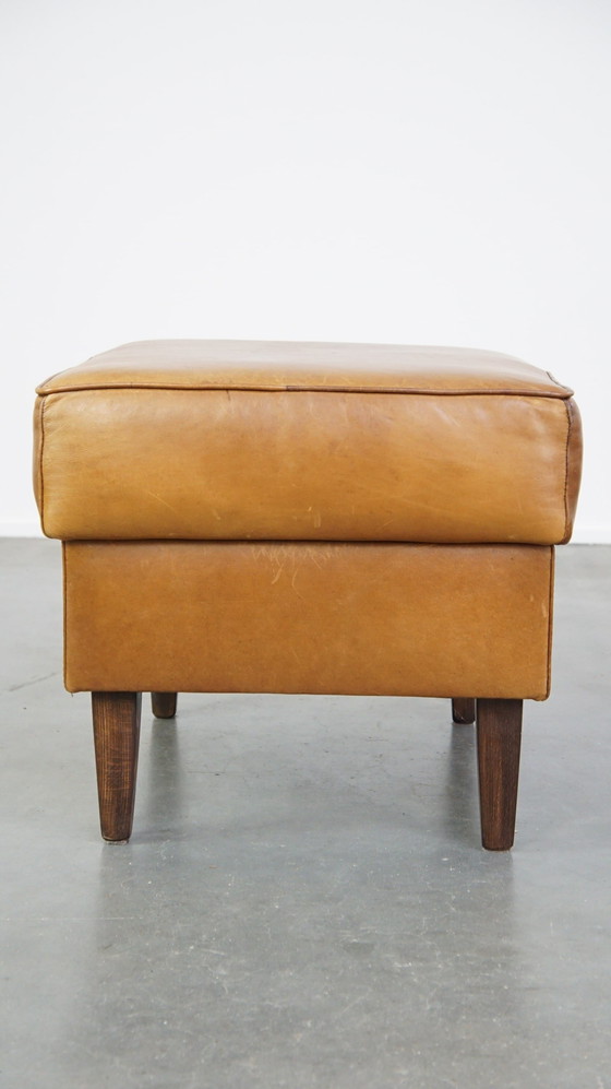 Image 1 of Large Beef Leather Hocker