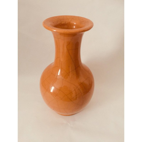 Image 1 of Vintage glazed ceramic vase by Pol Chambost