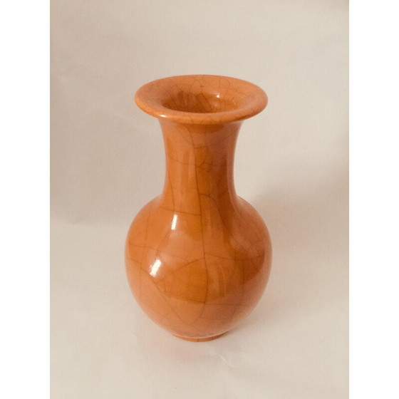 Image 1 of Vintage glazed ceramic vase by Pol Chambost