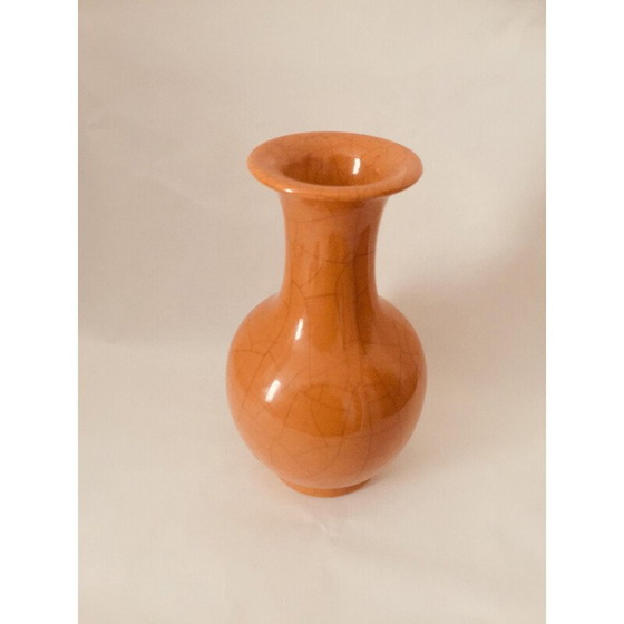 Image 1 of Vintage glazed ceramic vase by Pol Chambost