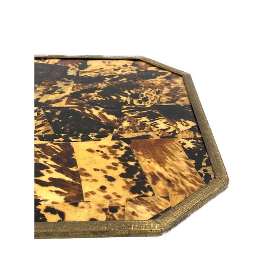 Image 1 of Set per fumatori vintage in legno e ottone, Italia 1970