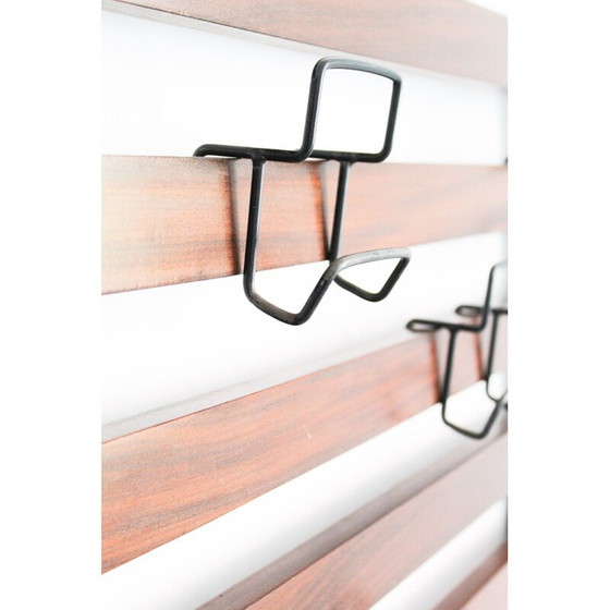 Image 1 of Vintage rosewood bench with rack, Italy 1970s