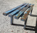 Metal hall bench 100 cm long 29 cm high