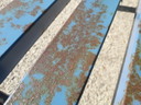 Metal hall bench 100 cm long 29 cm high