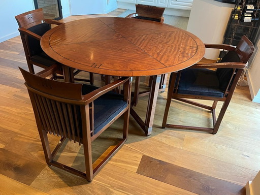 Dining Room Set From Schuitema Round Table With 6 Chairs