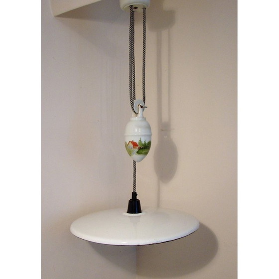 Image 1 of Lampada a sospensione vintage con contrappeso, anni '30