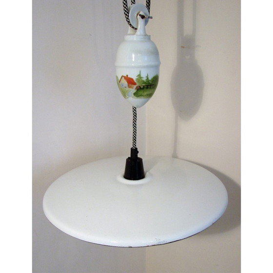 Image 1 of Lampada a sospensione vintage con contrappeso, anni '30