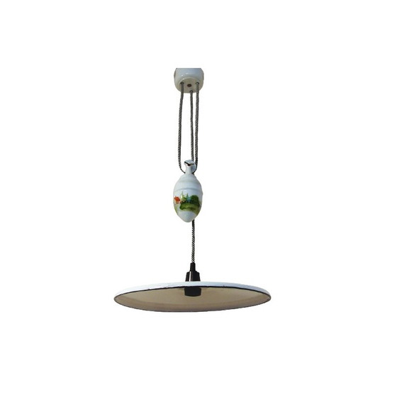 Image 1 of Lampada a sospensione vintage con contrappeso, anni '30