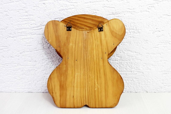 Image 1 of Bear Double coat hook in solid pine 1980