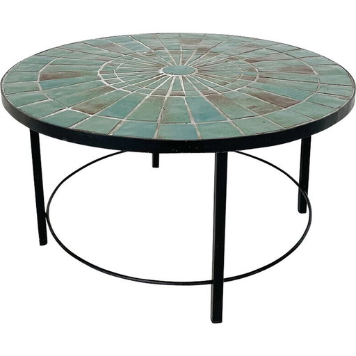 Mid-century mosaic coffee table by Rogier Vandeweghe for Amphora, Belgium 1950s