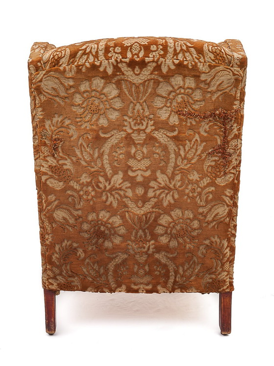 Image 1 of Silk Velvet Armchair, 1900