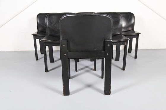 Image 1 of 6 sedie da pranzo italiane vintage