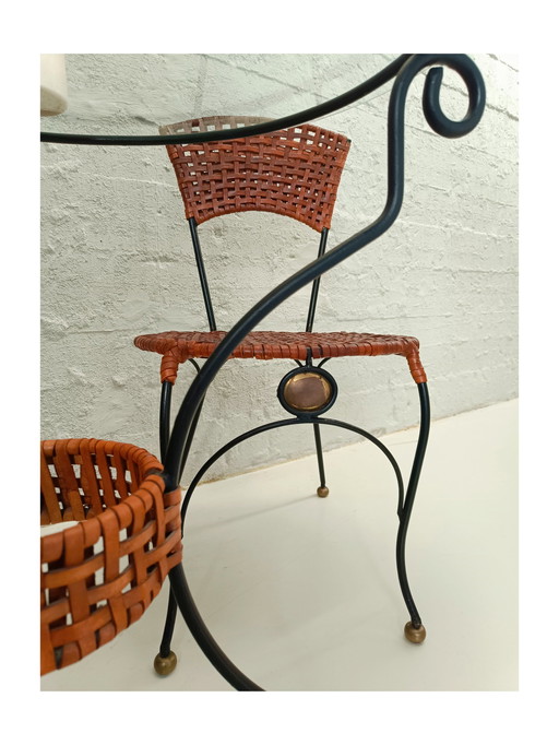 Charming Bistro Set With Table And 2 Chairs.