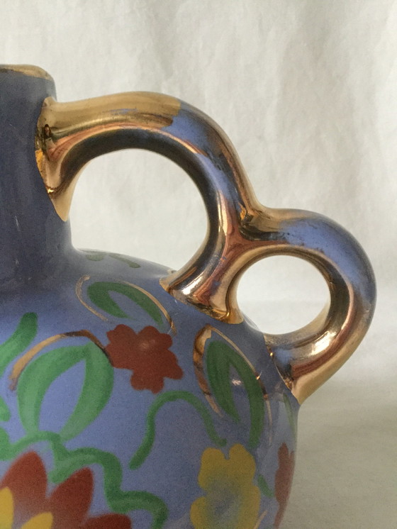 Image 1 of Art Deco Ear Vase With Gilded Details