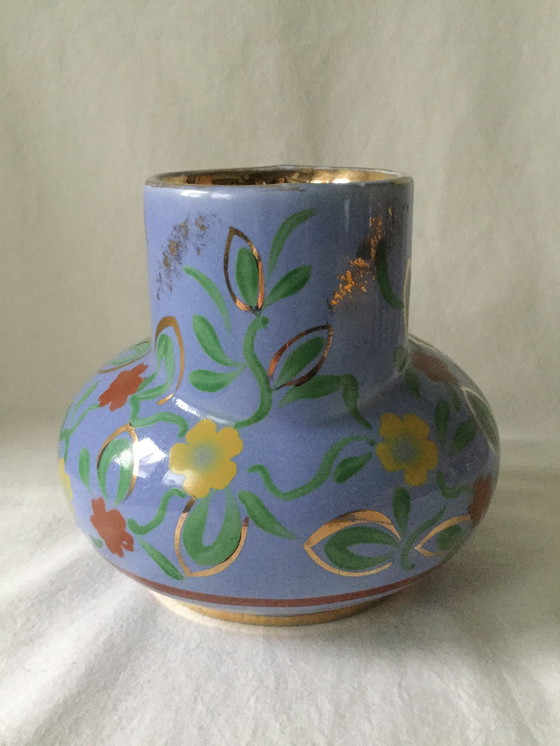 Image 1 of Art Deco Ear Vase With Gilded Details