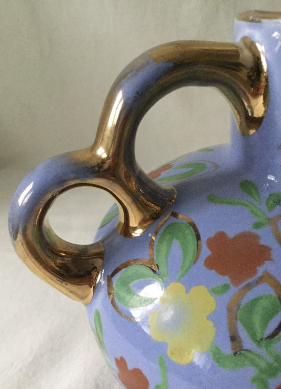 Image 1 of Art Deco Ear Vase With Gilded Details