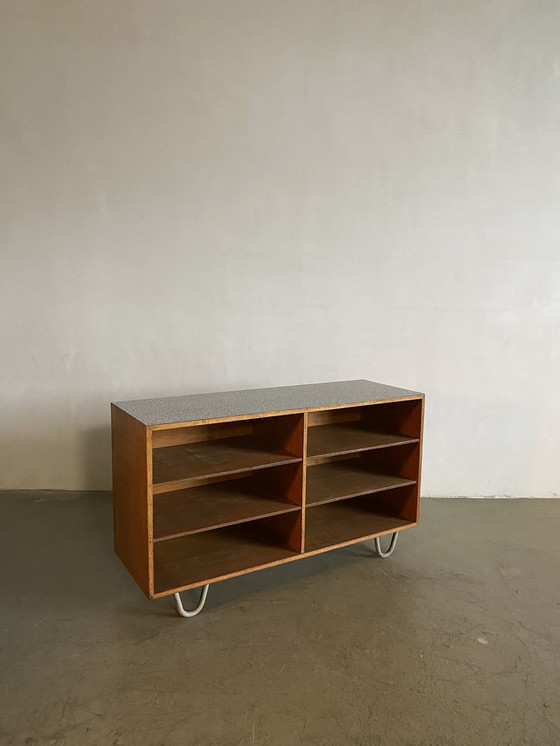 Image 1 of Mid-Century Modern Credenza with Six Shelves, USA, 1950s