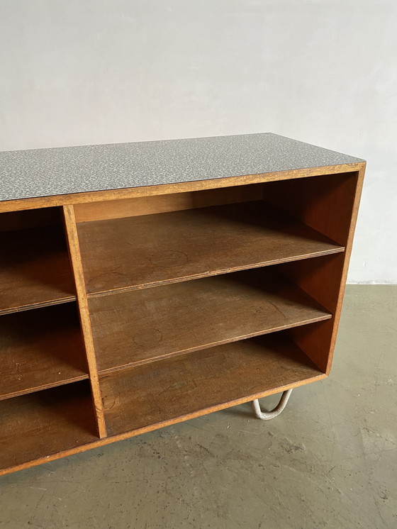 Image 1 of Mid-Century Modern Credenza with Six Shelves, USA, 1950s