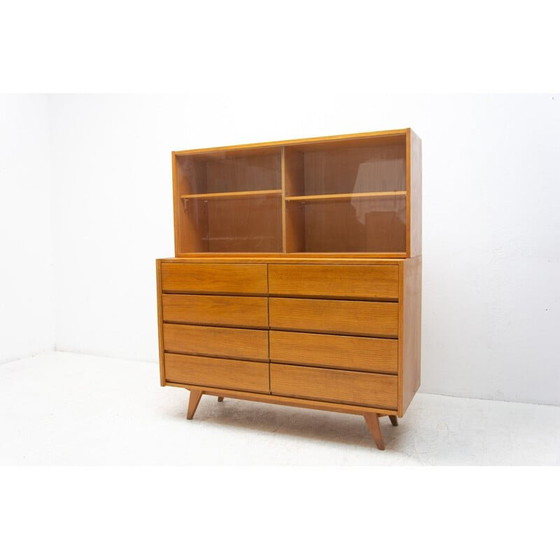 Image 1 of Vintage oak wood bookcase "U-453" by Jiří Jiroutek for Interier Praha, Czech 1960