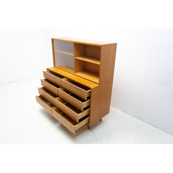 Image 1 of Vintage oak wood bookcase "U-453" by Jiří Jiroutek for Interier Praha, Czech 1960