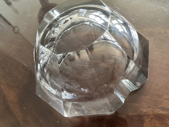 Image 1 of Baccarat Crystal Diamond Ashtray - Art-Deco Period