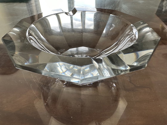 Image 1 of Baccarat Crystal Diamond Ashtray - Art-Deco Period