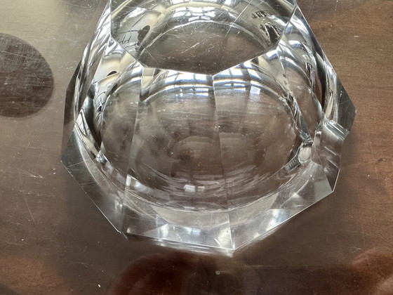 Image 1 of Baccarat Crystal Diamond Ashtray - Art-Deco Period