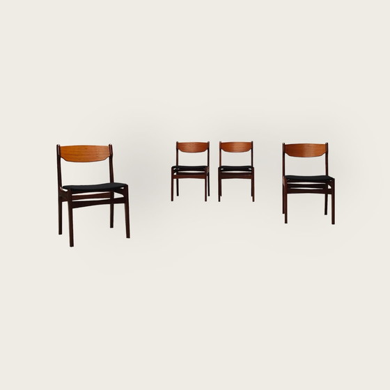 Image 1 of Quatre chaises Mid Century