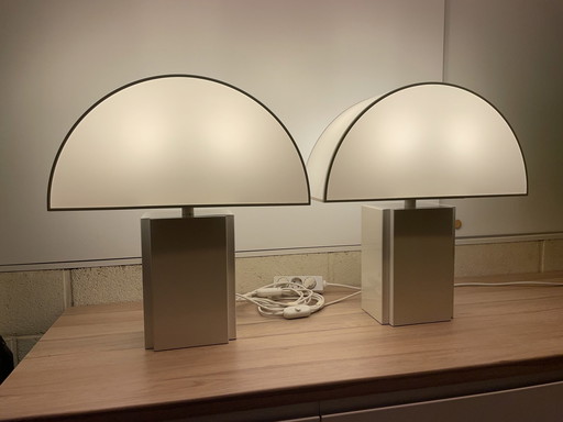 2X Olympe Table Lamp By Harvey Guzzini For Ed