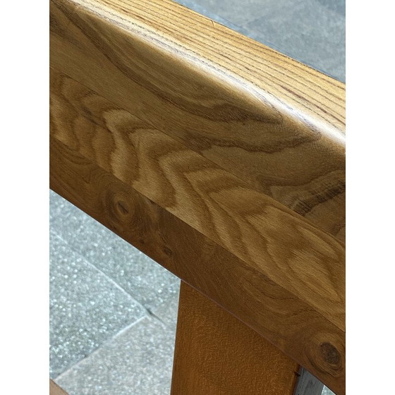 Image 1 of Vintage S35 elm bench by Pierre Chapo, 1970