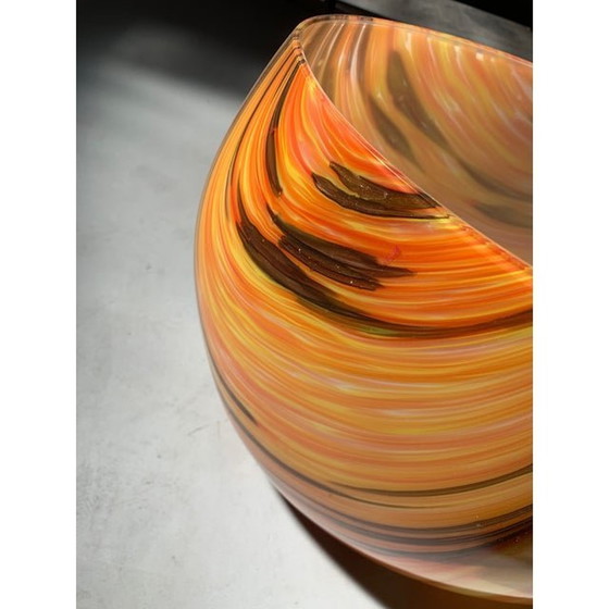 Image 1 of Vaso artistico in vetro di Murano attribuito all'inizio del XXI secolo con canne colorate