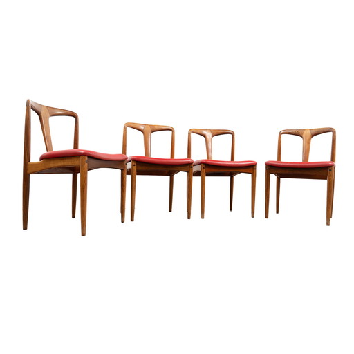 Model Juliane Dining chair set by Johannes Andersen