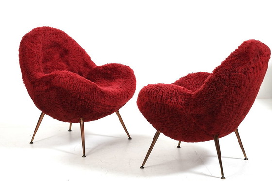 Image 1 of Pair Of Easy Chairs By Fritz Neth For Correcta 1955