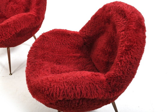 Image 1 of Pair Of Easy Chairs By Fritz Neth For Correcta 1955