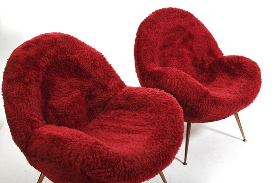 Image 1 of Pair Of Easy Chairs By Fritz Neth For Correcta 1955