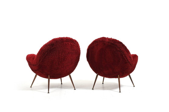 Image 1 of Pair Of Easy Chairs By Fritz Neth For Correcta 1955