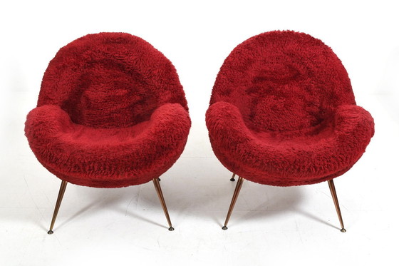 Image 1 of Pair Of Easy Chairs By Fritz Neth For Correcta 1955