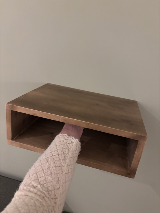 Image 1 of Set Of Floating Wooden Nightstands