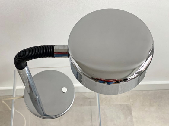 Image 1 of Lampe de bureau / lampe de table vintage chromée