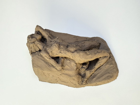 Image 1 of Terracotta Sculpture - A Laying Naked Woman - Yolande Ide (1931)