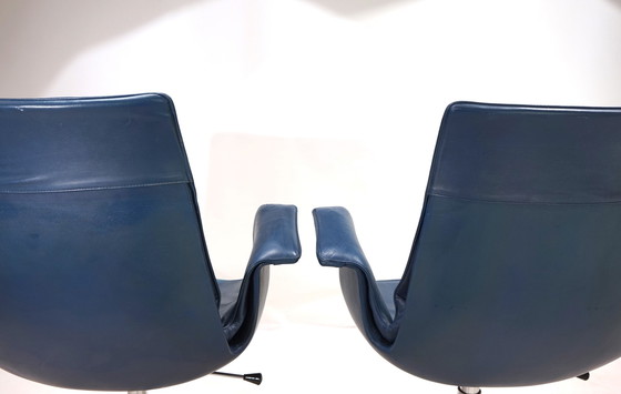 Image 1 of Set Of 2 Kill International 6727 Leather Office Chairs By Fabricius & Kastholm