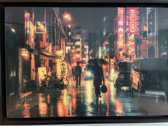 Image 1 of Masashi Wakui, Tokyo Viii - Photo Art With Aluminum Frame And Glass Plate