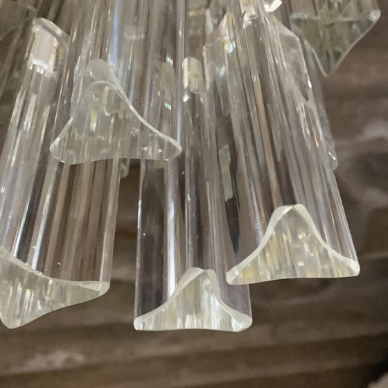 Image 1 of Vintage Italian crystal chandelier by Venini