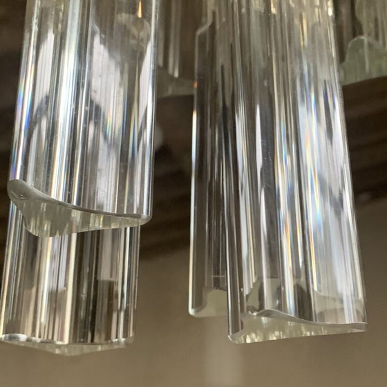 Image 1 of Vintage Italian crystal chandelier by Venini