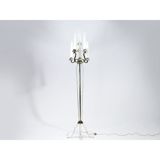Image 1 of Floor lamp in vintage bronze by Marius-Ernest Sabino, 1930