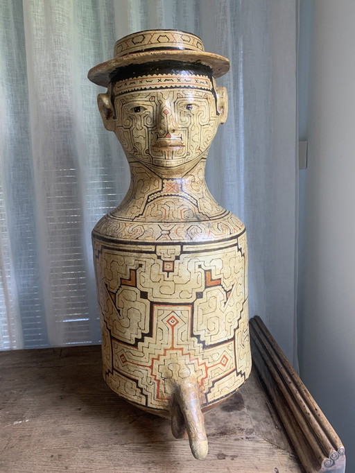 Vintage Shipibo Vase Peru