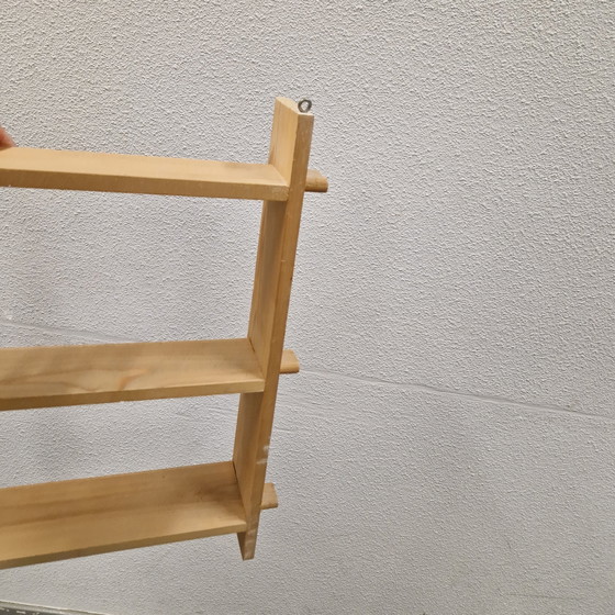 Image 1 of 1970s Pine Wall Rack