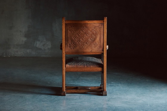 Image 1 of Poltrona vintage Art Nouveau della scuola di Amsterdam di Lion Cachet, Paesi Bassi, anni '20