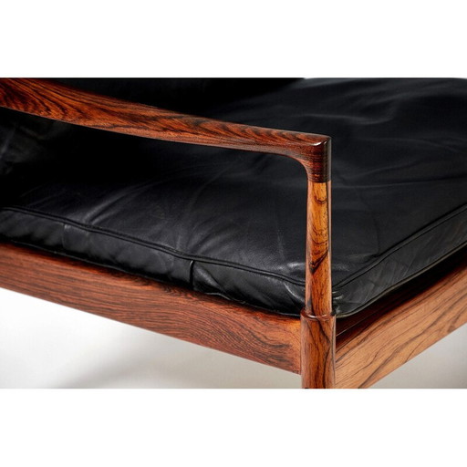 Vintage Ib Kofod-Larsen rosewood Samso chair 1958